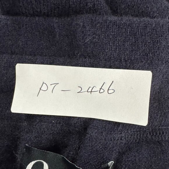 C By Bloomingdale's Cashmere Jogger Pants Womens 2XL Navy Blue NWT PT-2466 - Picture 2 of 12